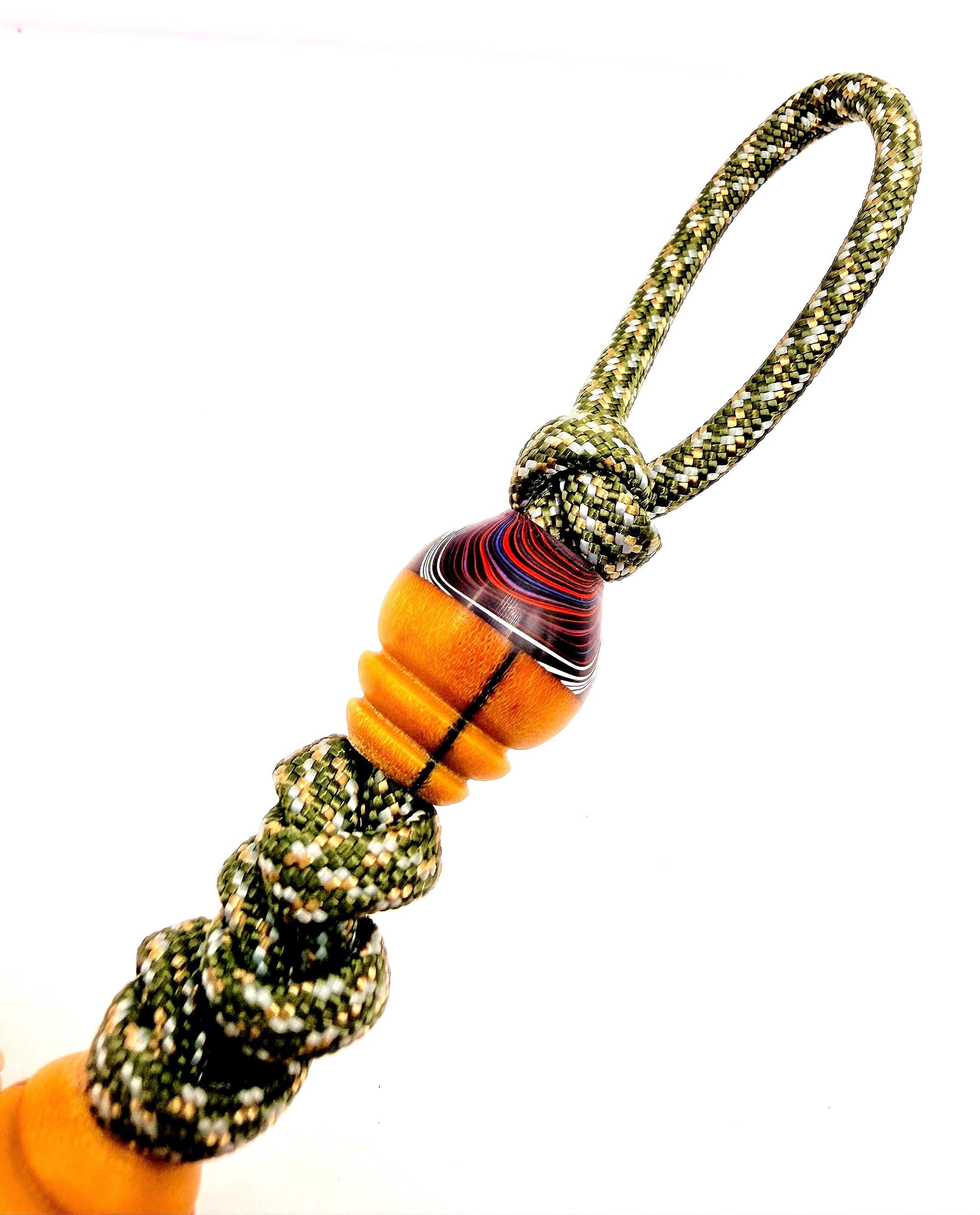RARE Jeep Gladiator Fordite X Resin X Vintage Westinghouse Micarta EDC Beads with optional lanyard (other colors available for lanyard)