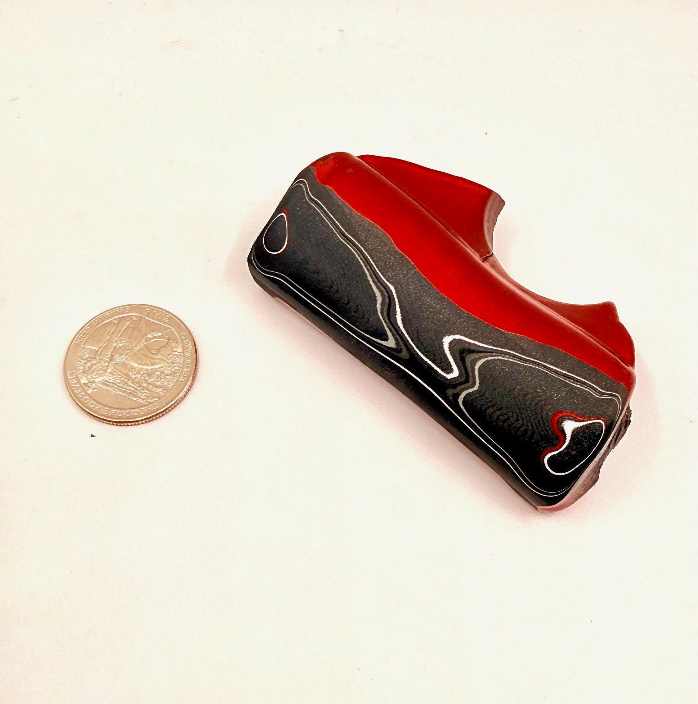 Rare "Black on Black" 2025 Ford Bronco Fordite - For Cabochons, Collectors, Pen & Knife Makers