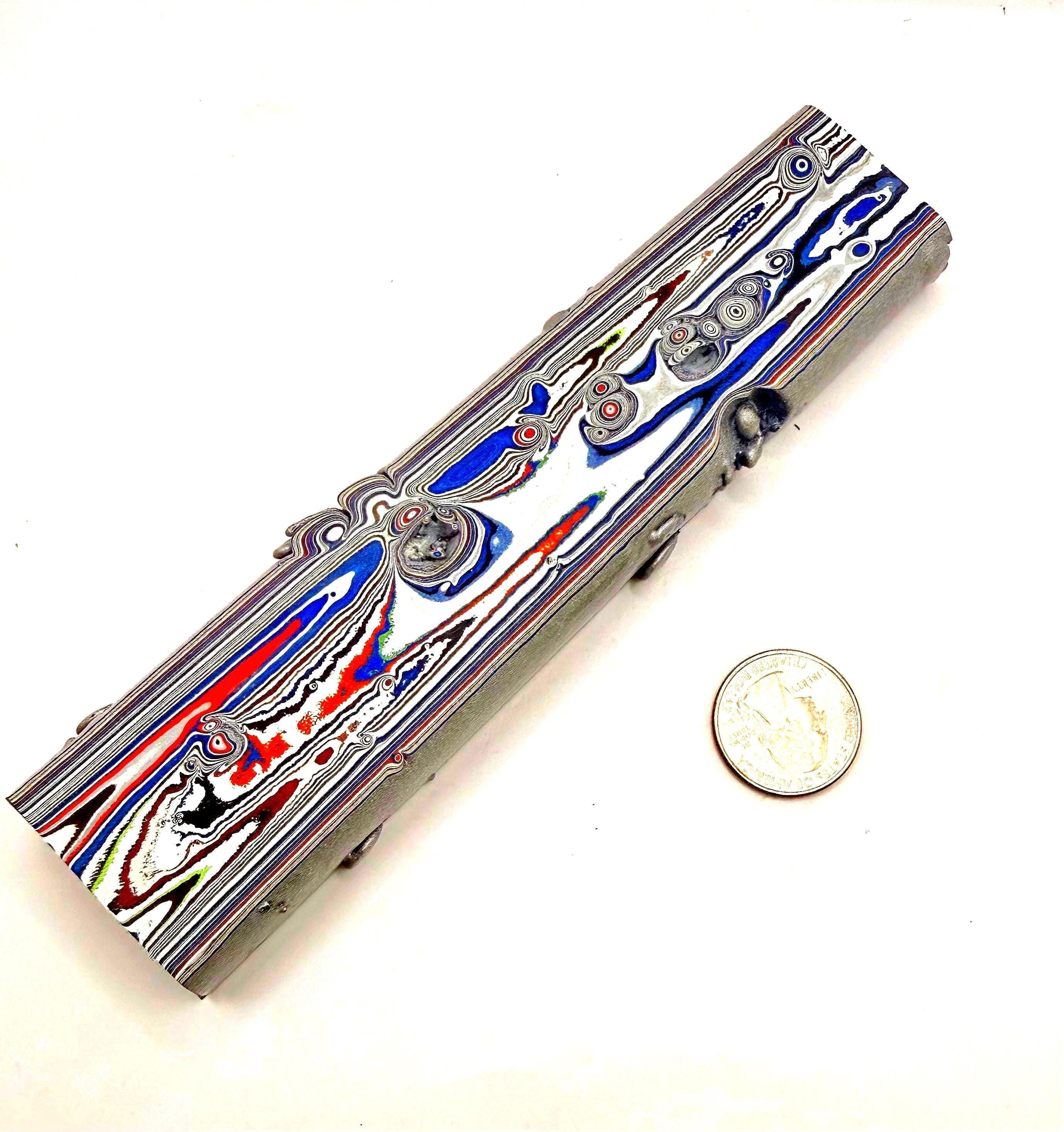 Kenworth Fordite Slab, Old Stock High Figure, Knife Scales, Pen Blanks, Resin Casting