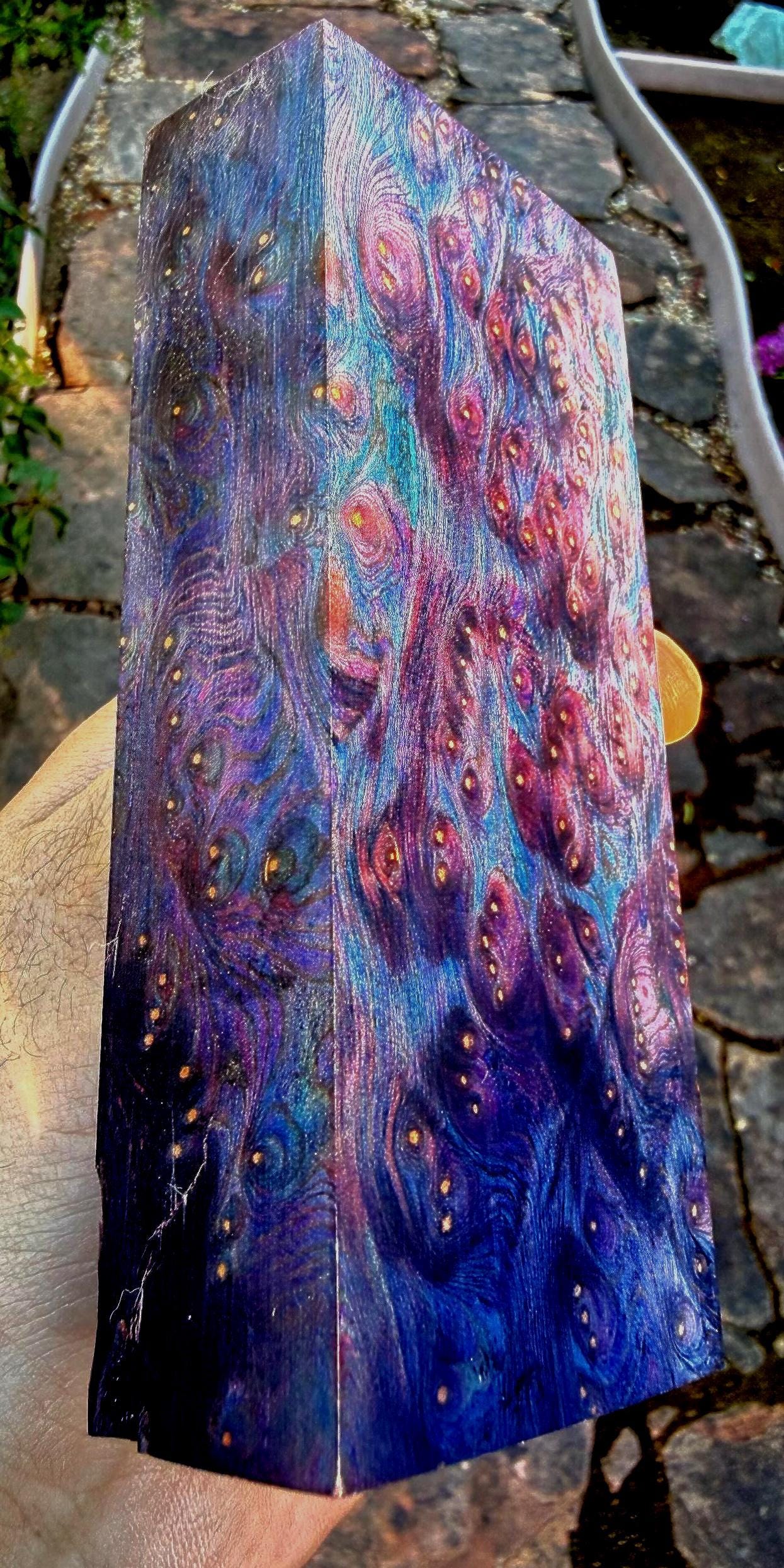 Museum-Grade Old Growth Redwood Burl — Double Dyed & Professionally Stabilized