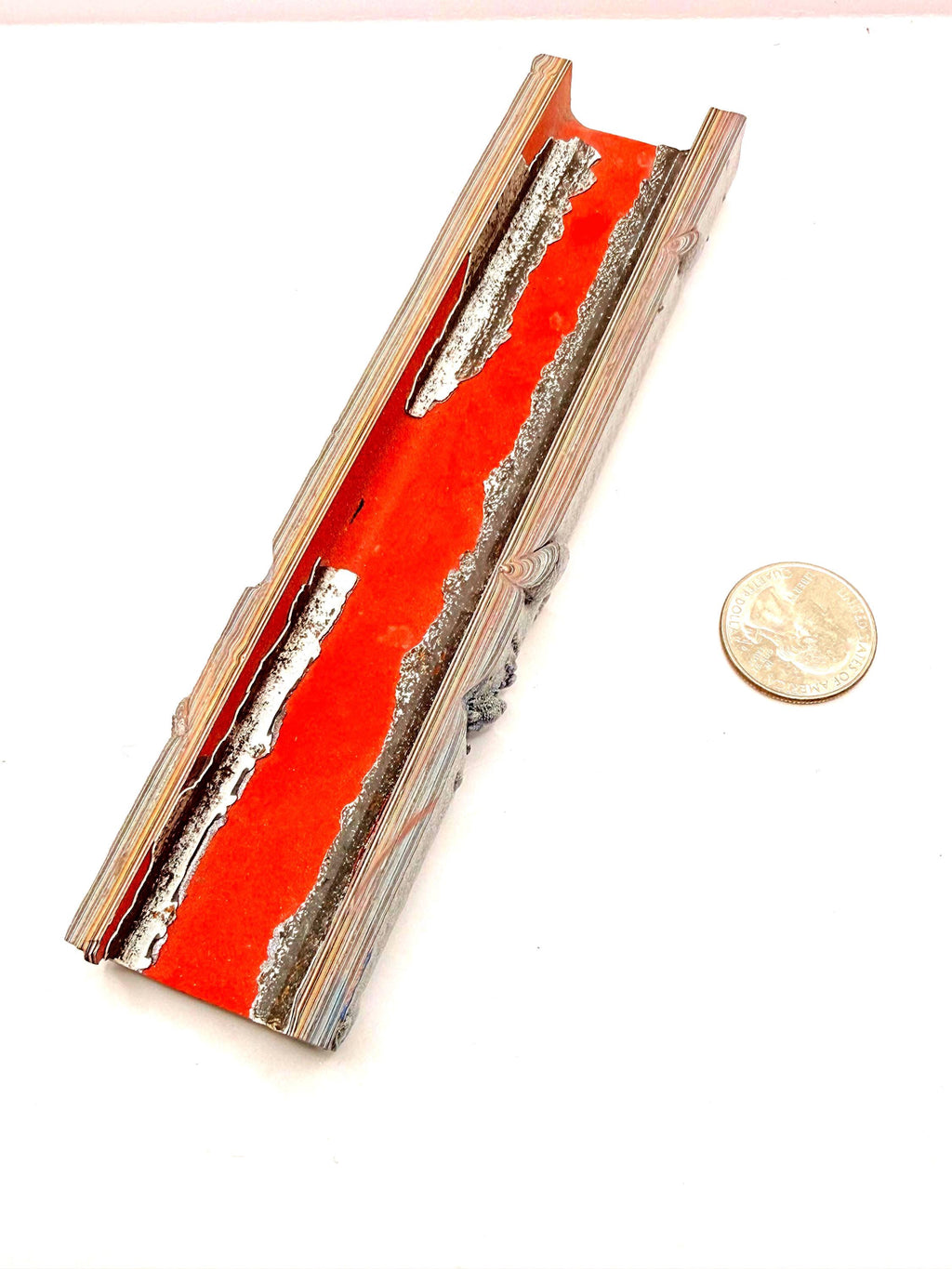 Kenworth Fordite Slab, Old Stock High Figure, Knife Scales, Pen Blanks, Resin Casting