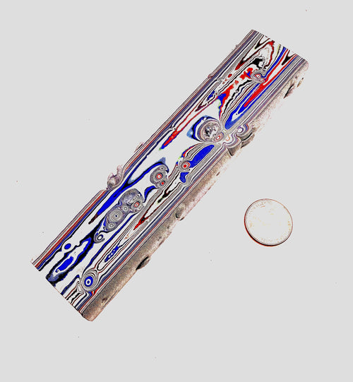 Kenworth Fordite Slab, Old Stock High Figure, Knife Scales, Pen Blanks, Resin Casting