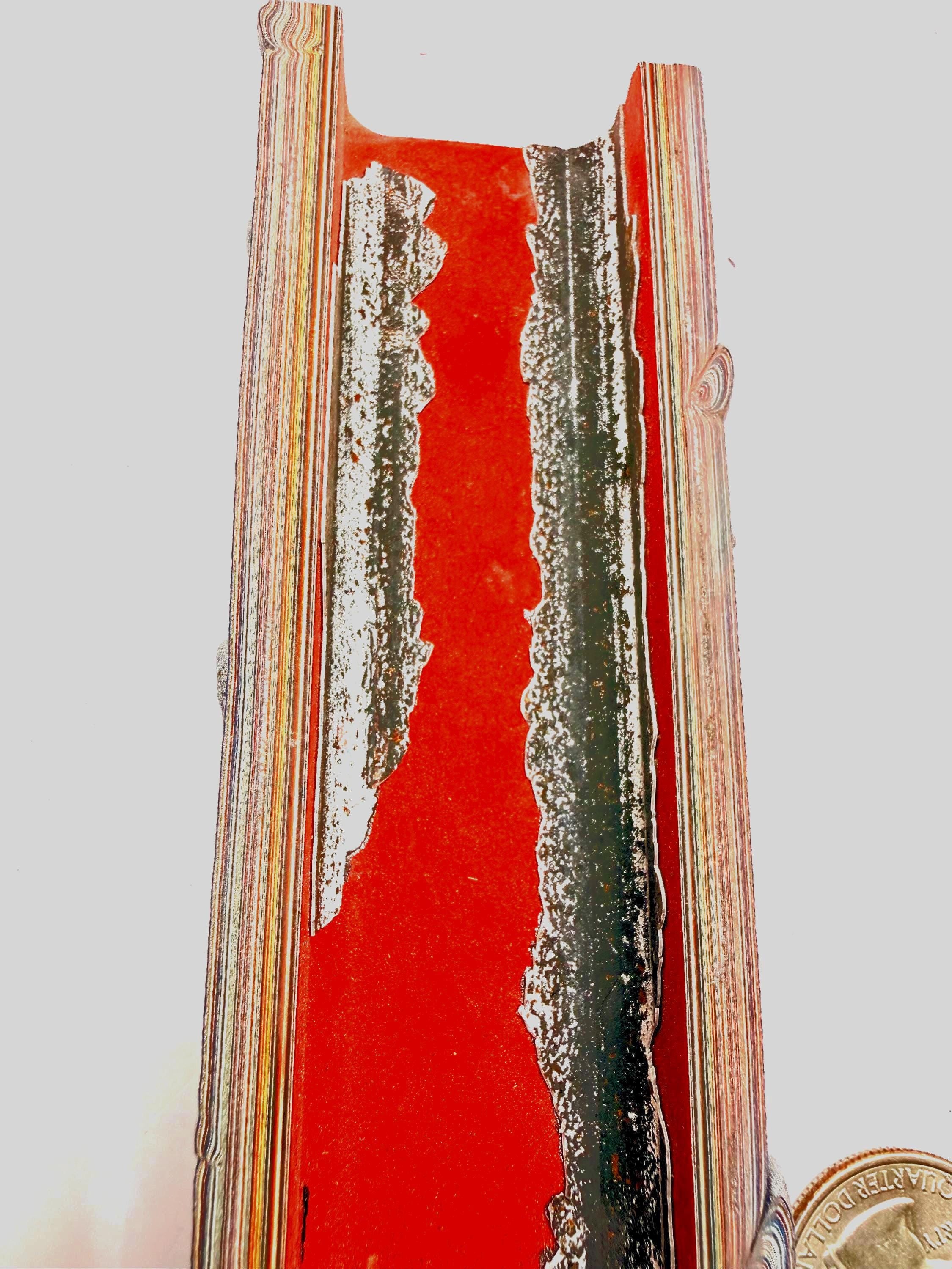 Kenworth Fordite Slab, Old Stock High Figure, Knife Scales, Pen Blanks, Resin Casting