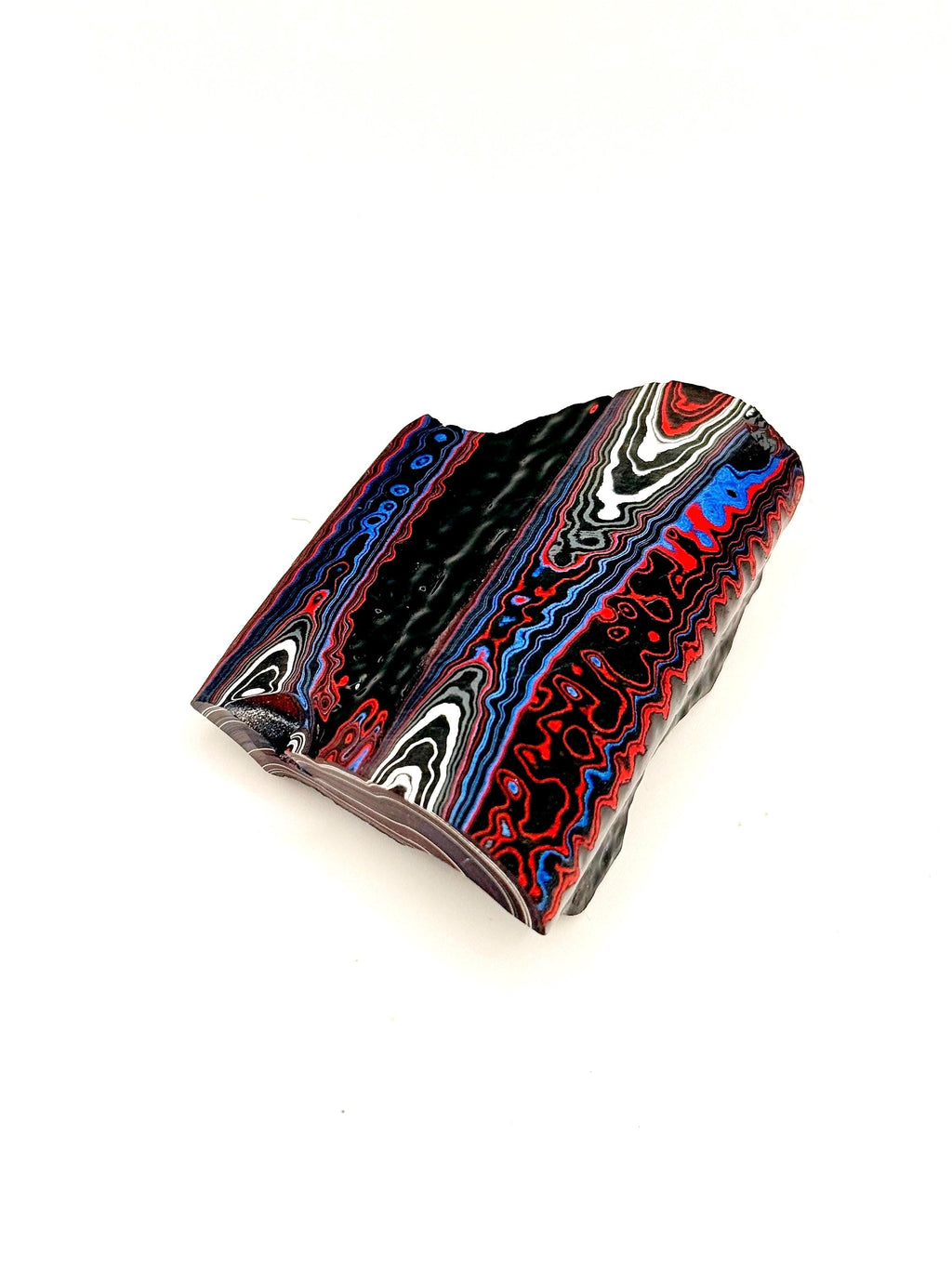 Rare 2020 Jeep Gladiator Fordite  – Pre Sanded - Vivid Colors, Fully Figured (Cabochon, Inlay)