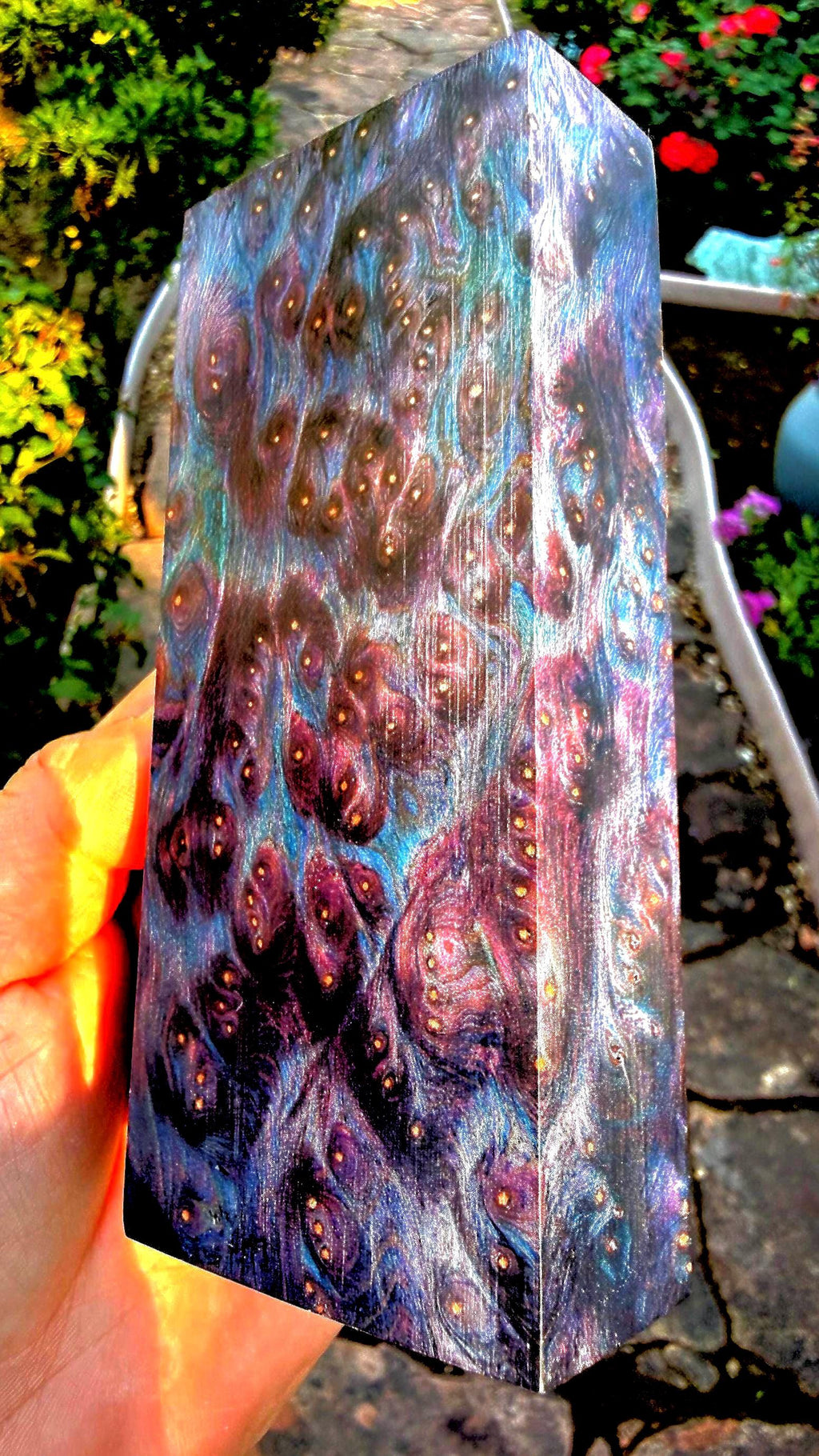 Museum-Grade Old Growth Redwood Burl — Double Dyed & Professionally Stabilized