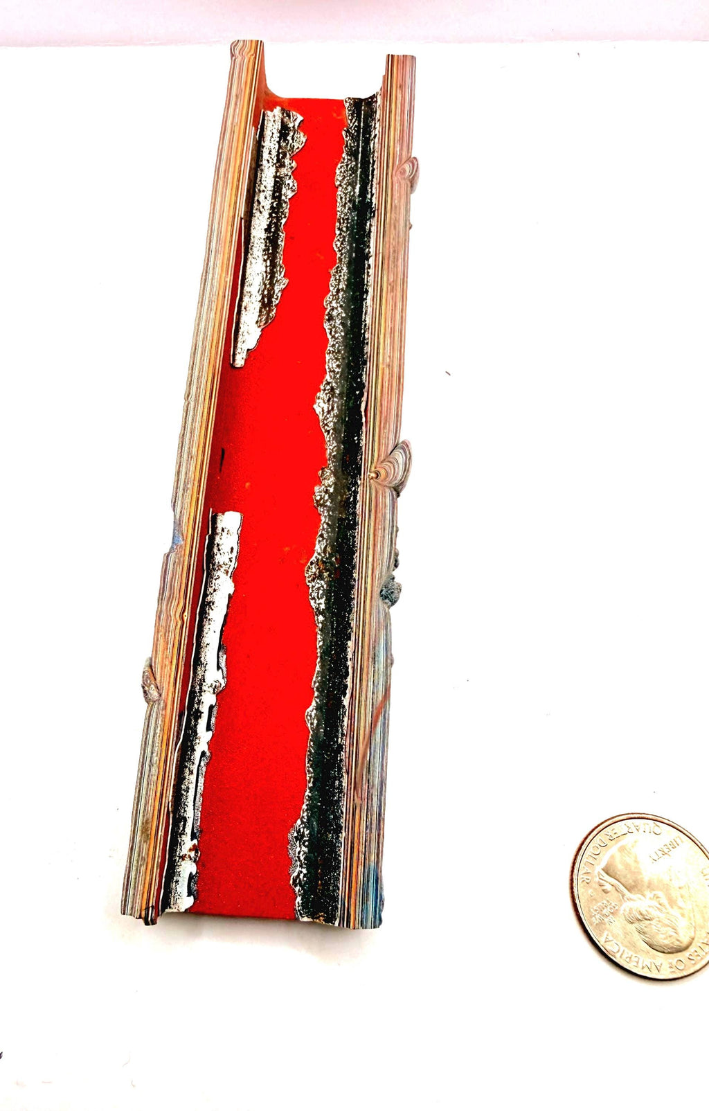 Kenworth Fordite Slab, Old Stock High Figure, Knife Scales, Pen Blanks, Resin Casting